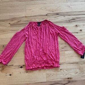 Pink Cold Shoulder Blouse